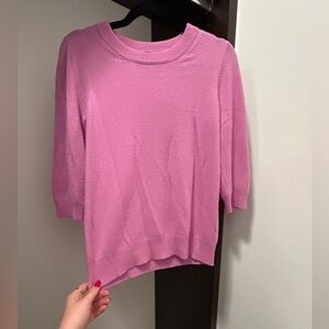 J Crew Pink Cashmere Sweater
